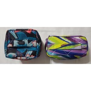 2pk LUG Freight Bento Box Multicolored Lunch Insulated Cases Portable Travel EUC